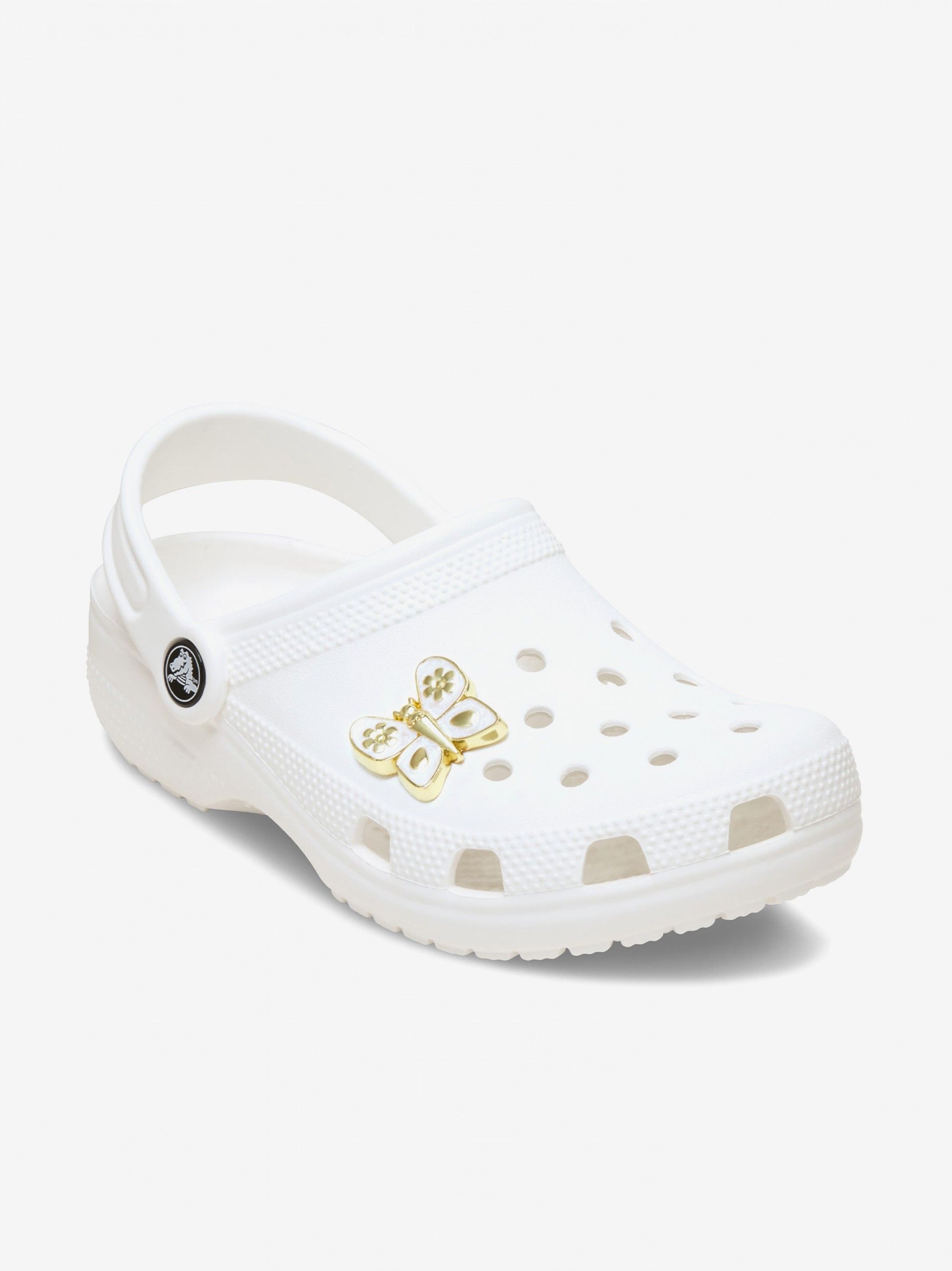 Pin Crocs Jibbitz Borboleta Dourada Pérola