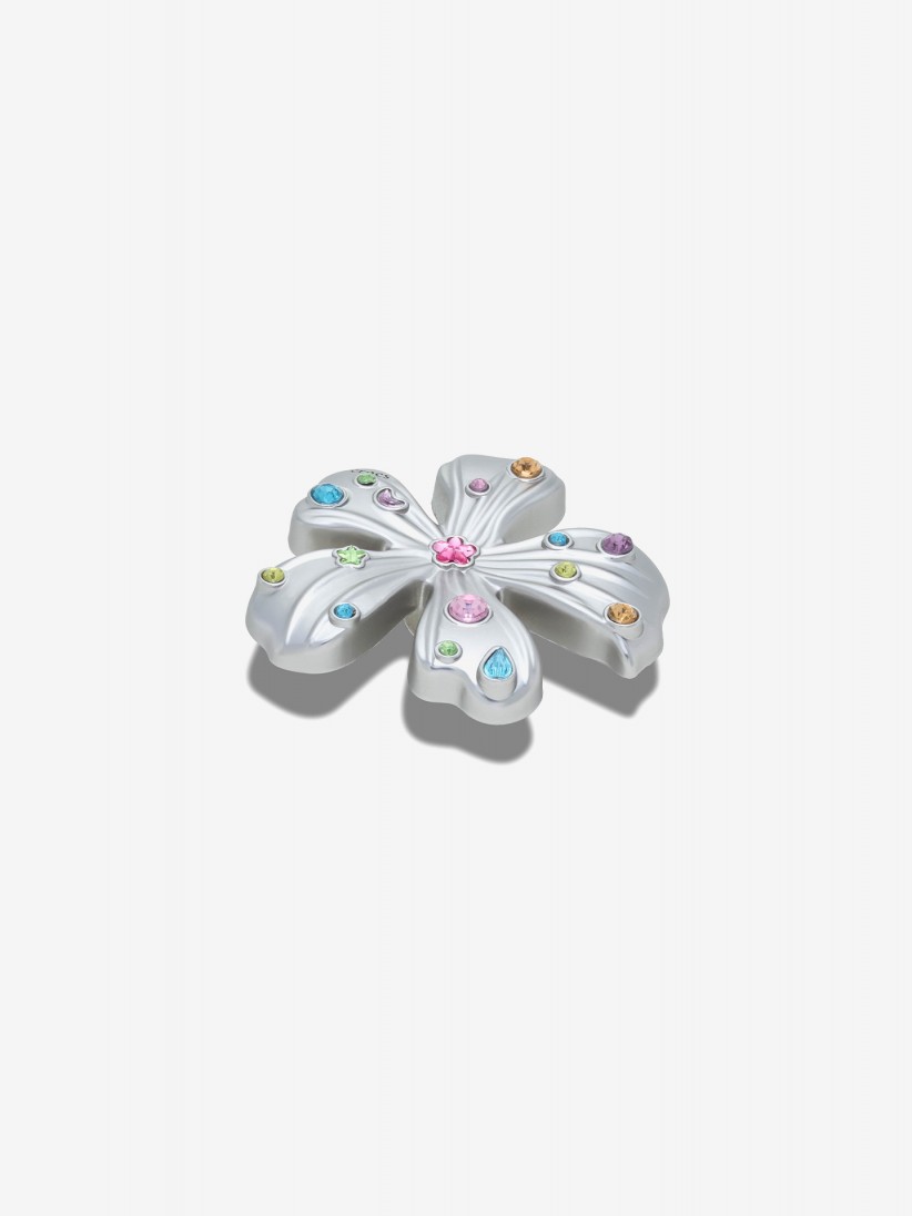 Crocs Silver Flower Jibbitz