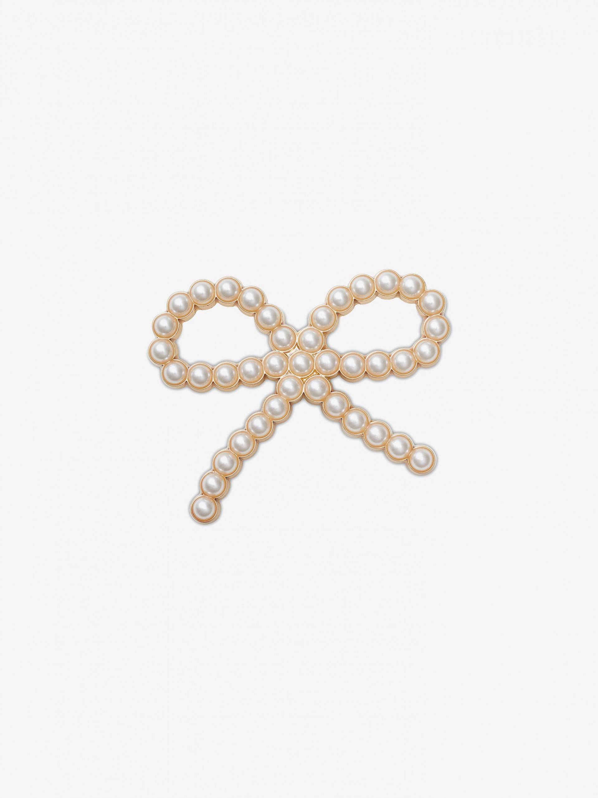 Crocs Golden Pearl Bow Jibbitz