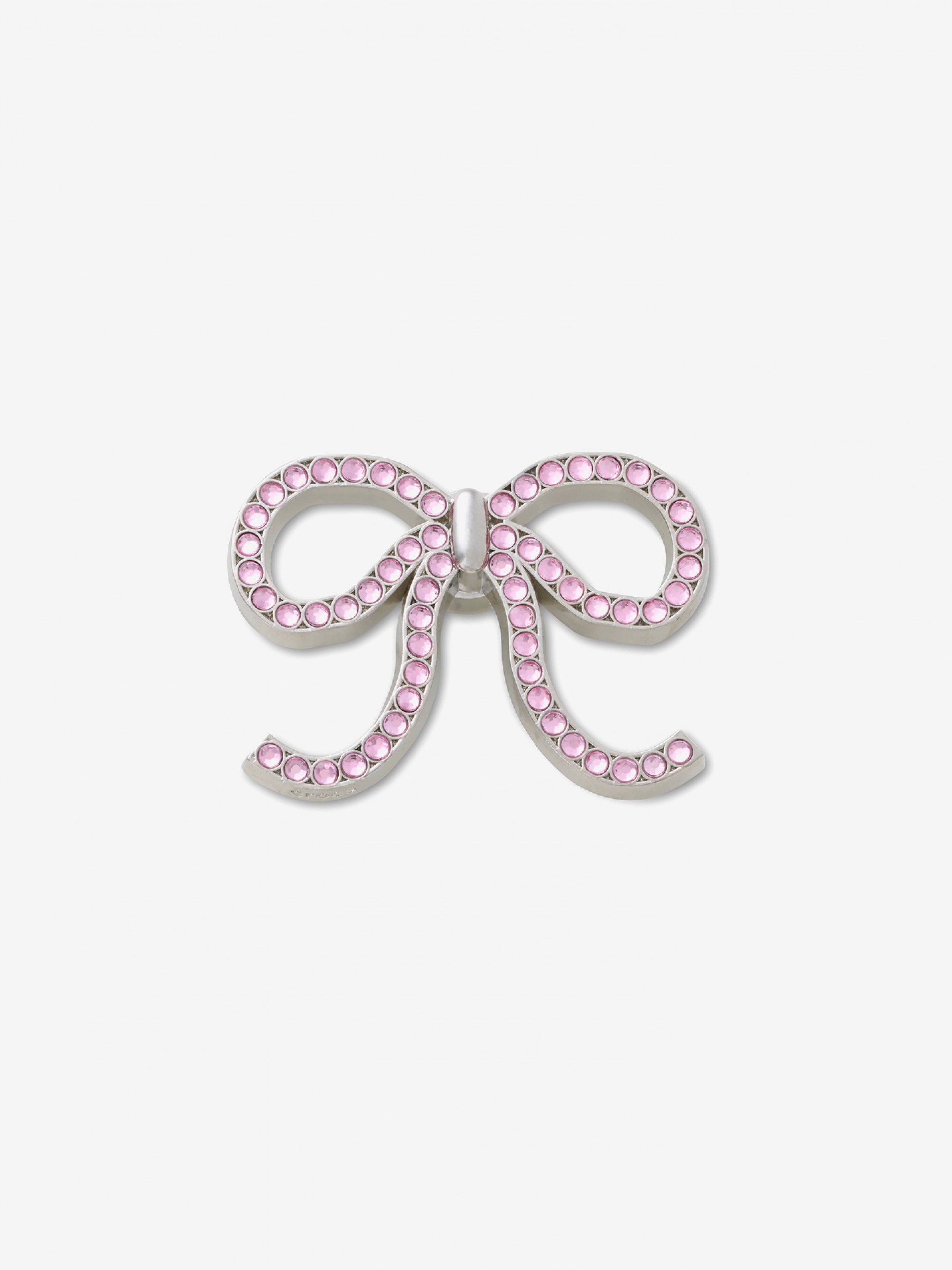 Pin Crocs Jibbitz Laço de Pérolas Rosa