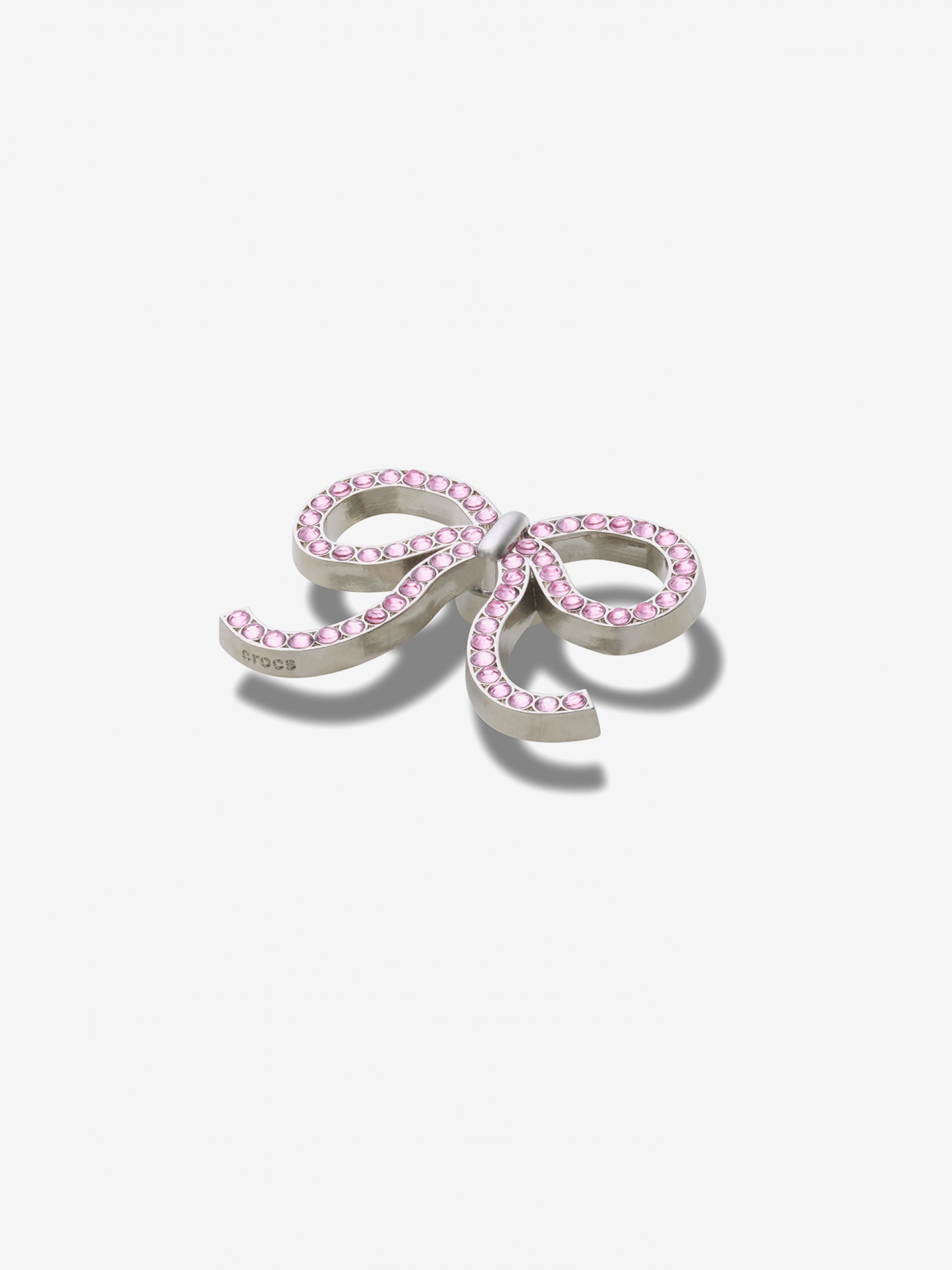 Pin Crocs Jibbitz Laço de Pérolas Rosa