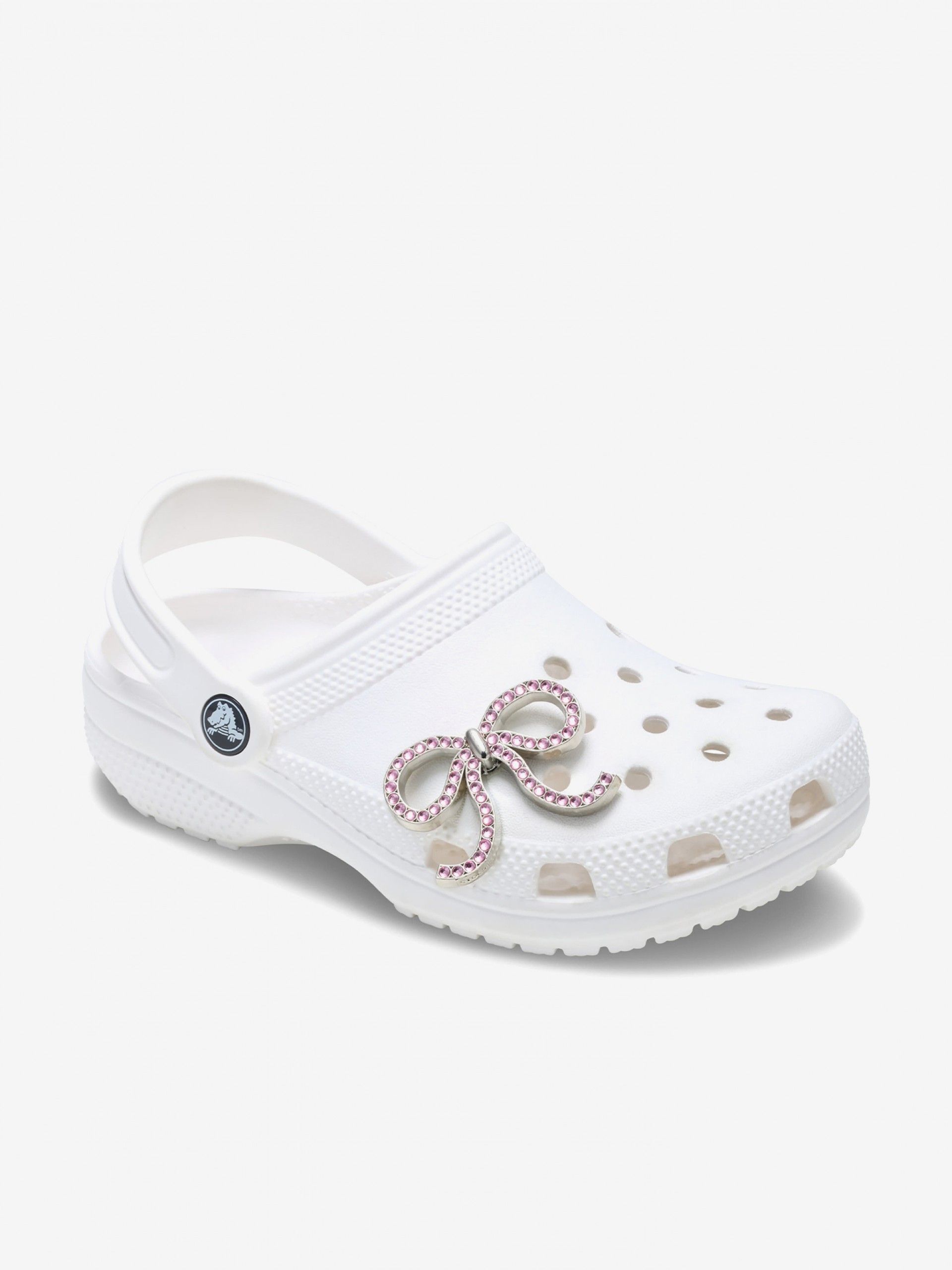 Pin Crocs Jibbitz Laço de Pérolas Rosa