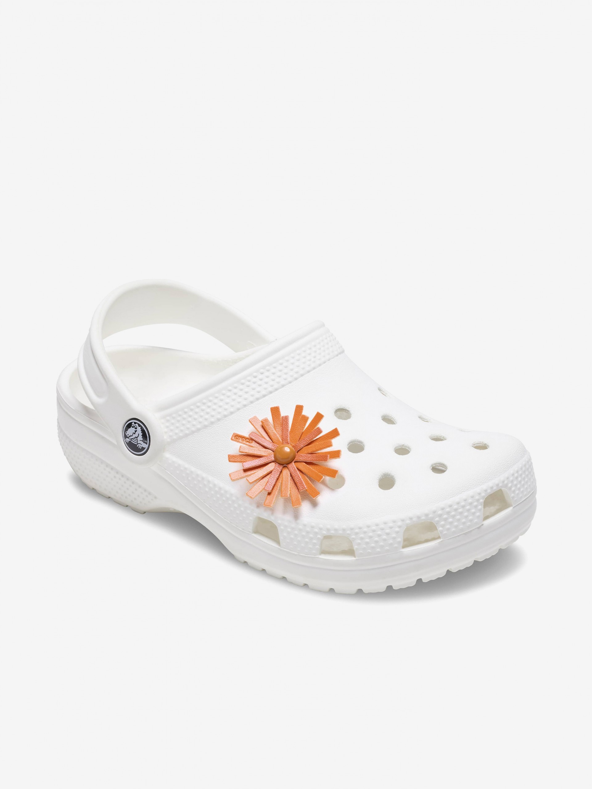 Pin Crocs Jibbitz Flor Laranja