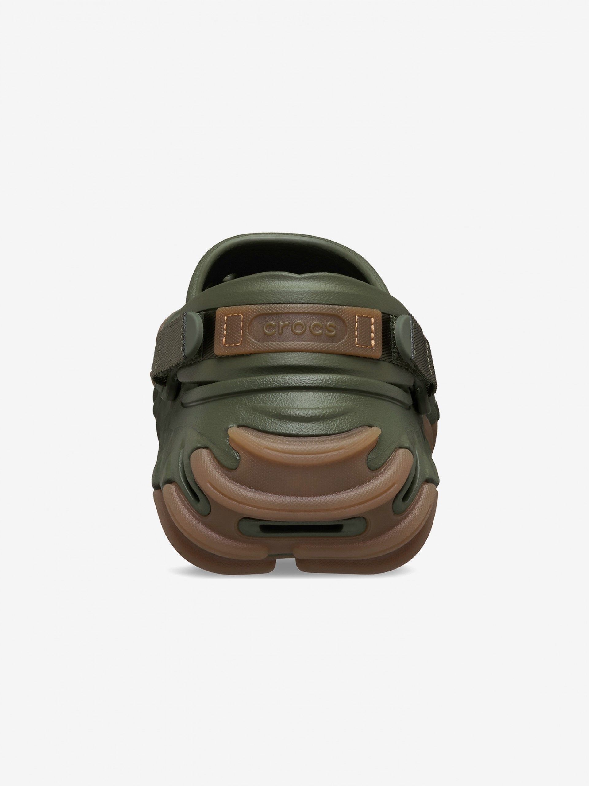 Sandalias Crocs Echo Gum RO Clog Verdes y Camel