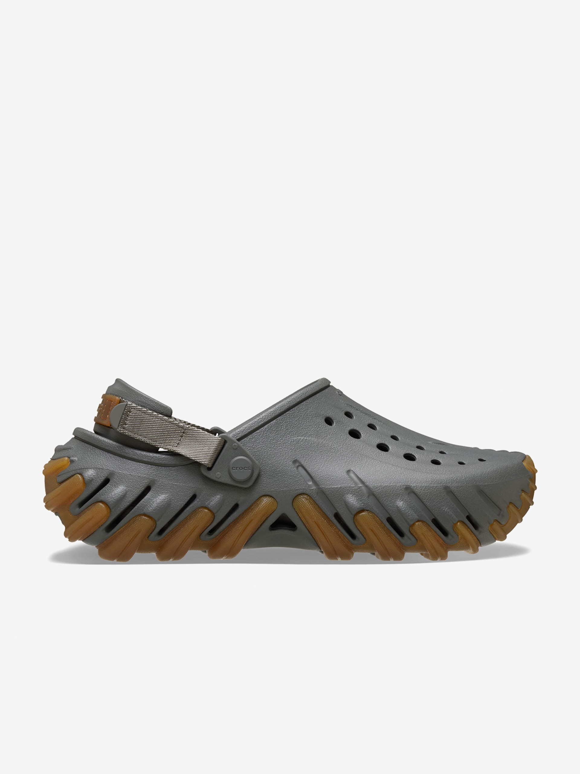 Sandalias Crocs Echo Gum RO Clog Grises y Camel