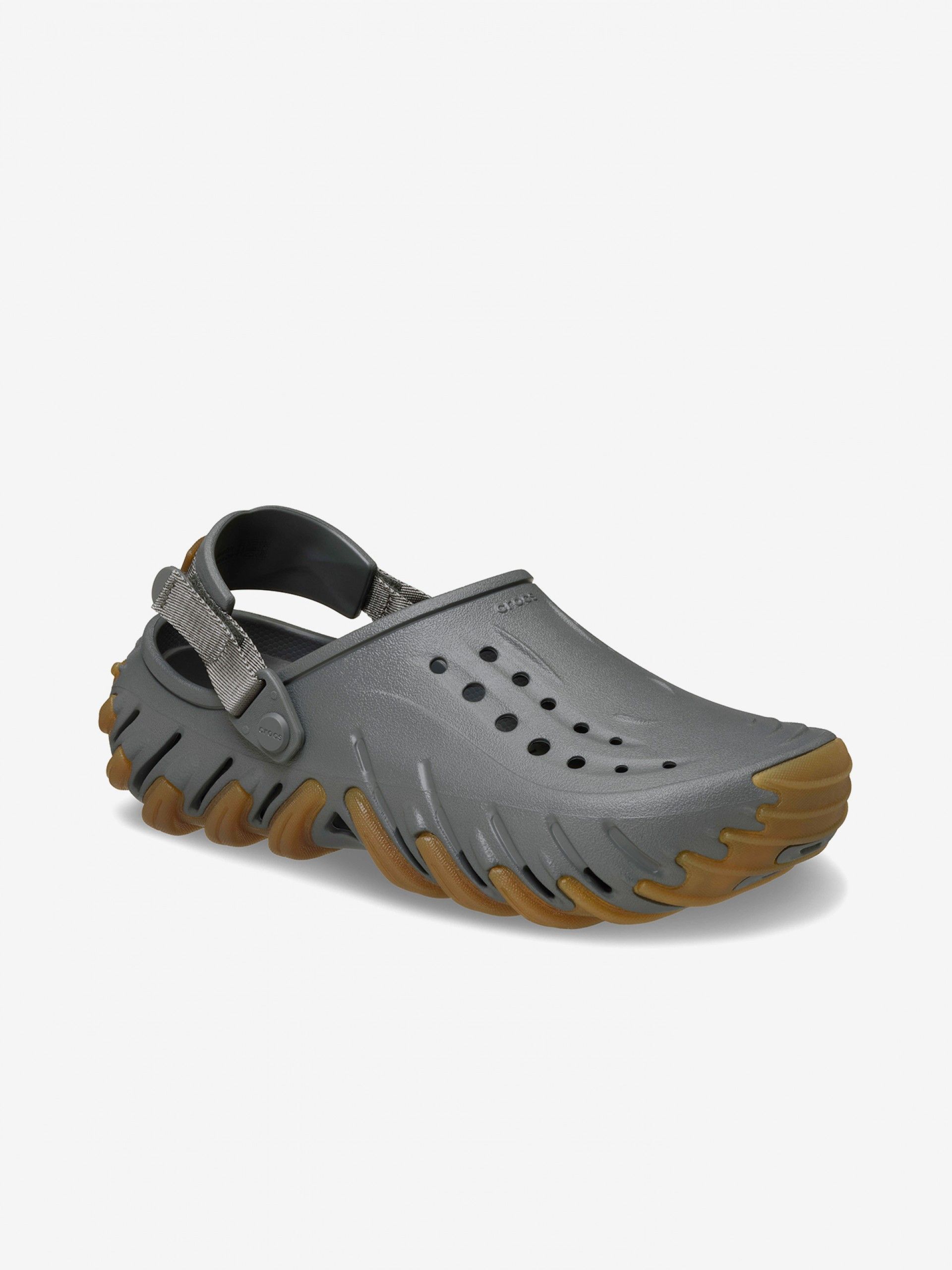 Sandálias Crocs Echo Gum RO Clog Cinzentas e Camel