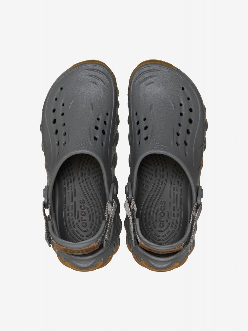 Sandálias Crocs Echo Gum RO Clog Cinzentas e Camel Sandálias Crocs Echo Gum RO Clog Cinzentas e Camel