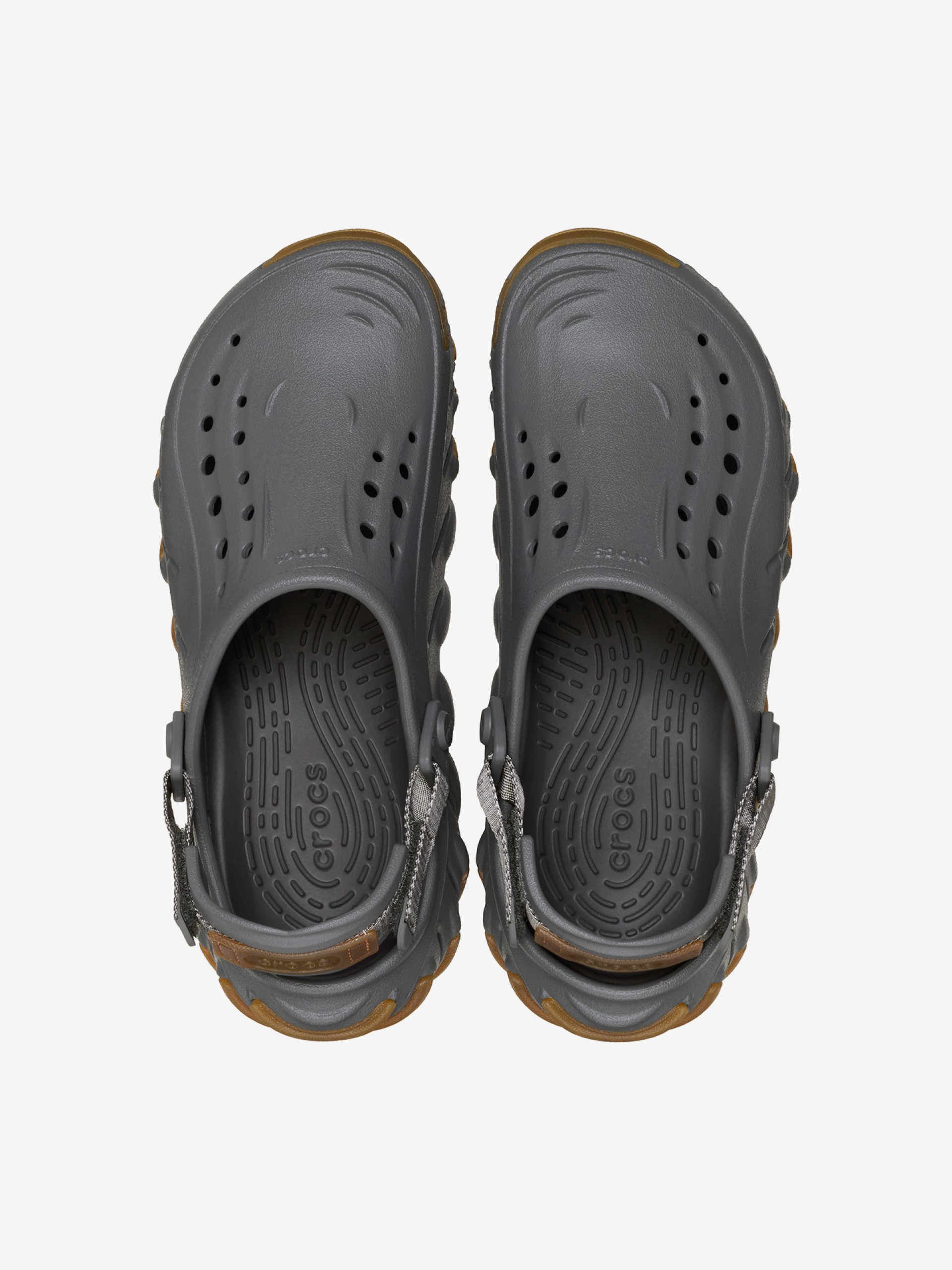 Crocs Echo Gum RO Clog Grey and Camel Sandals