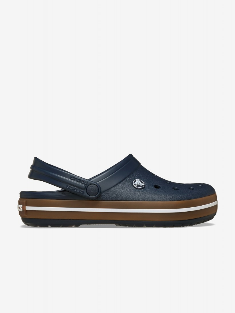 Sandálias Crocs Crocband Gum Clog Azuis e Castanhas Sandálias Crocs Crocband Gum Clog Azuis e Castanhas