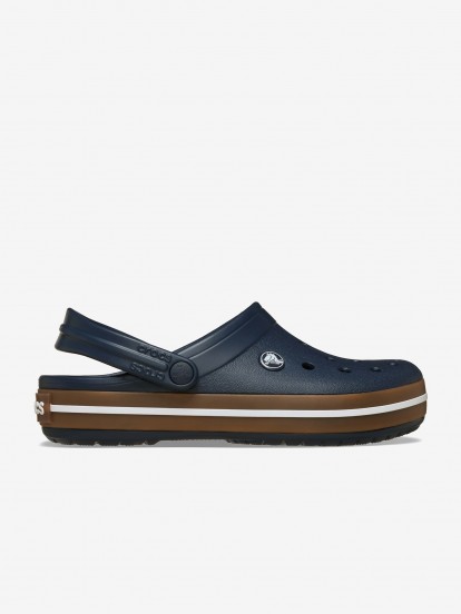 Sandálias Crocs Crocband Gum Clog Azuis e Castanhas Sandálias Crocs Crocband Gum Clog Azuis e Castanhas