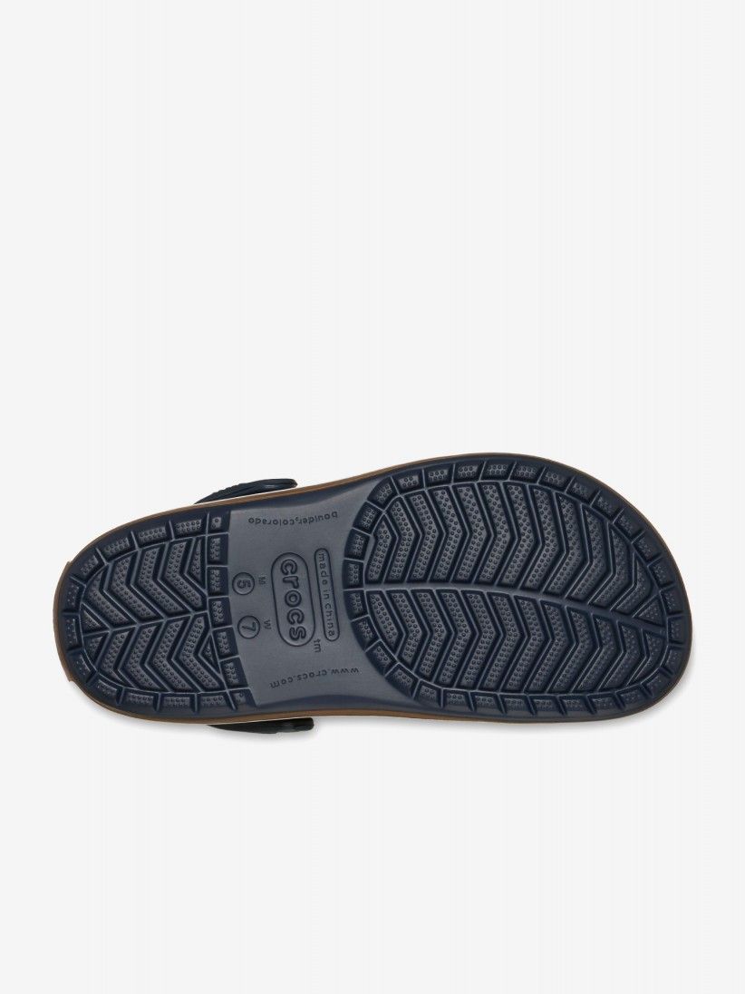 Sandálias Crocs Crocband Gum Clog Azuis e Castanhas Sandálias Crocs Crocband Gum Clog Azuis e Castanhas