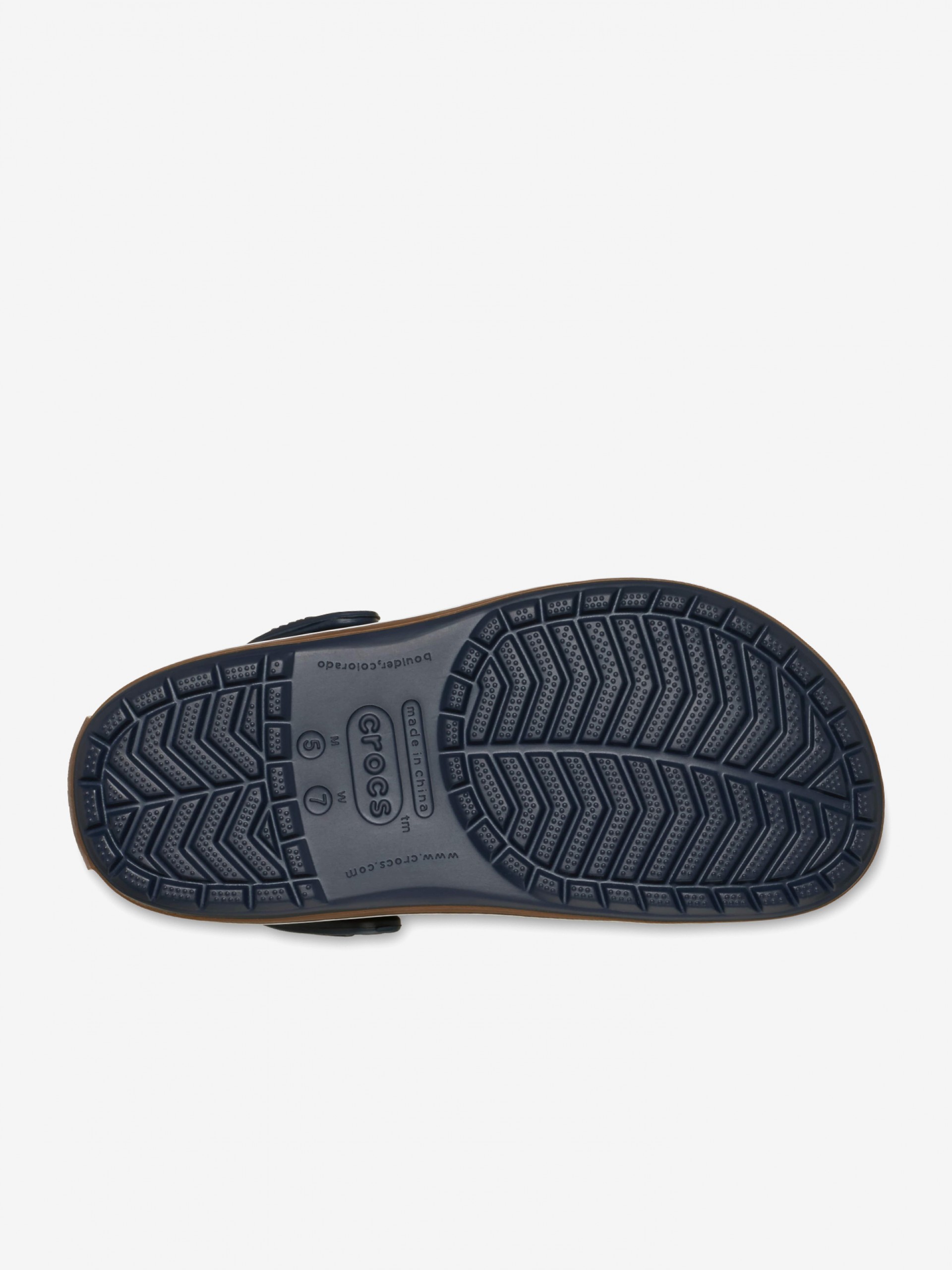 Sandalias Crocs Crocband Gum Clog Azules y Marrones