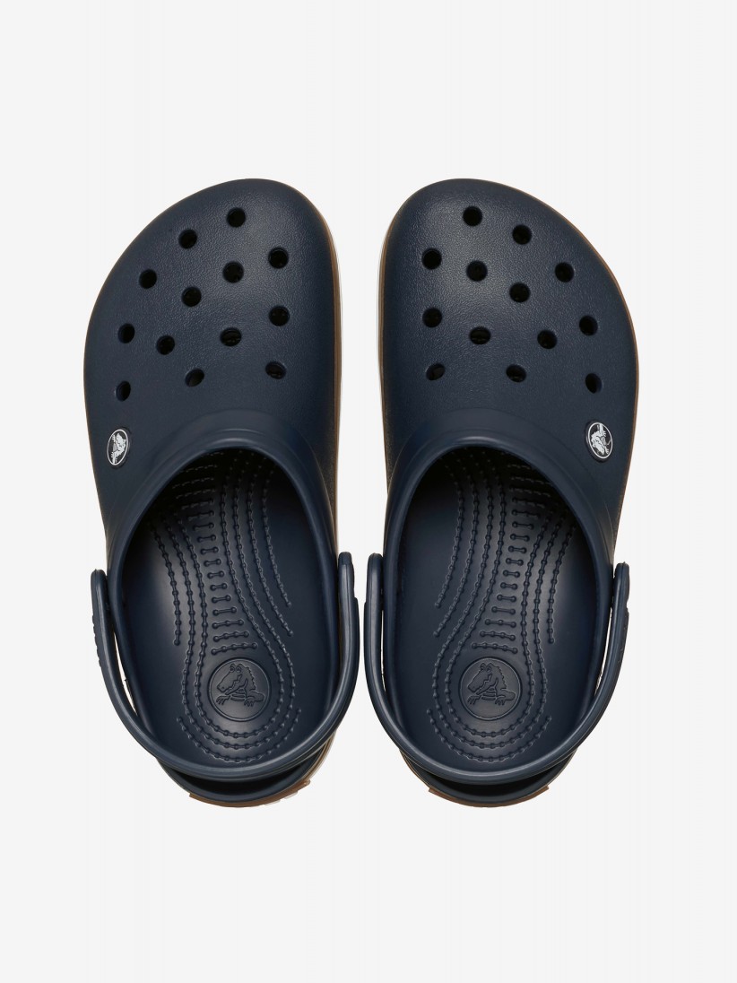 Sandálias Crocs Crocband Gum Clog Azuis e Castanhas Sandálias Crocs Crocband Gum Clog Azuis e Castanhas