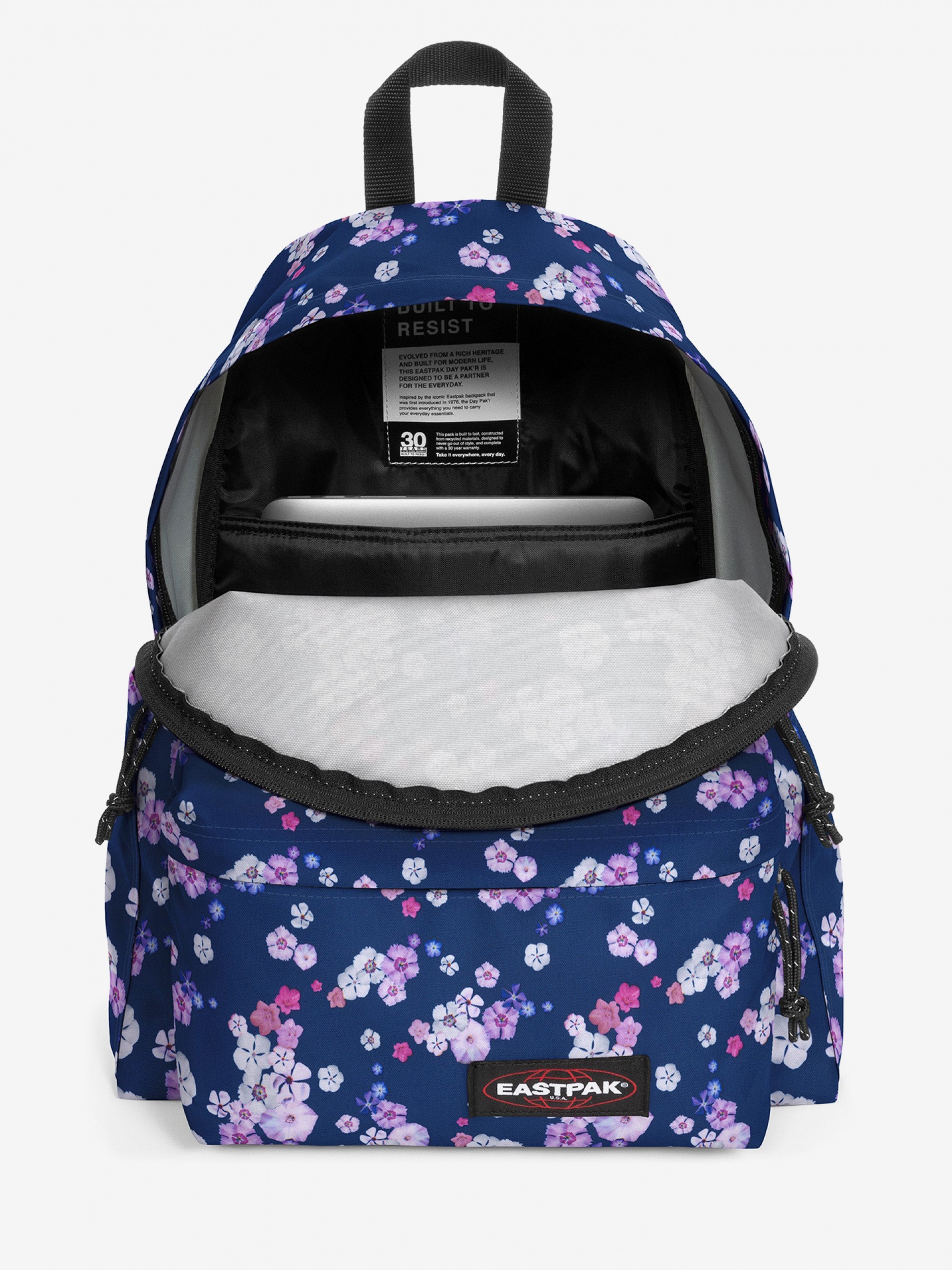 Mochila Escolar Eastpak Day Pak'R Floral Fade Azul