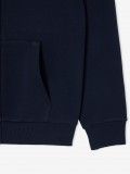 Casaco com Capuz Lacoste Zipped Fleece Azul Casaco com Capuz Lacoste Zipped Fleece Azul