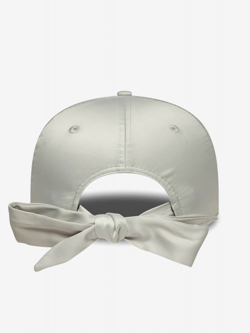 Bon� New Era New York Yankees 9FORTY De Cetim Cinzento Para Mulher