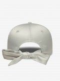 Bon� New Era New York Yankees 9FORTY De Cetim Cinzento Para Mulher