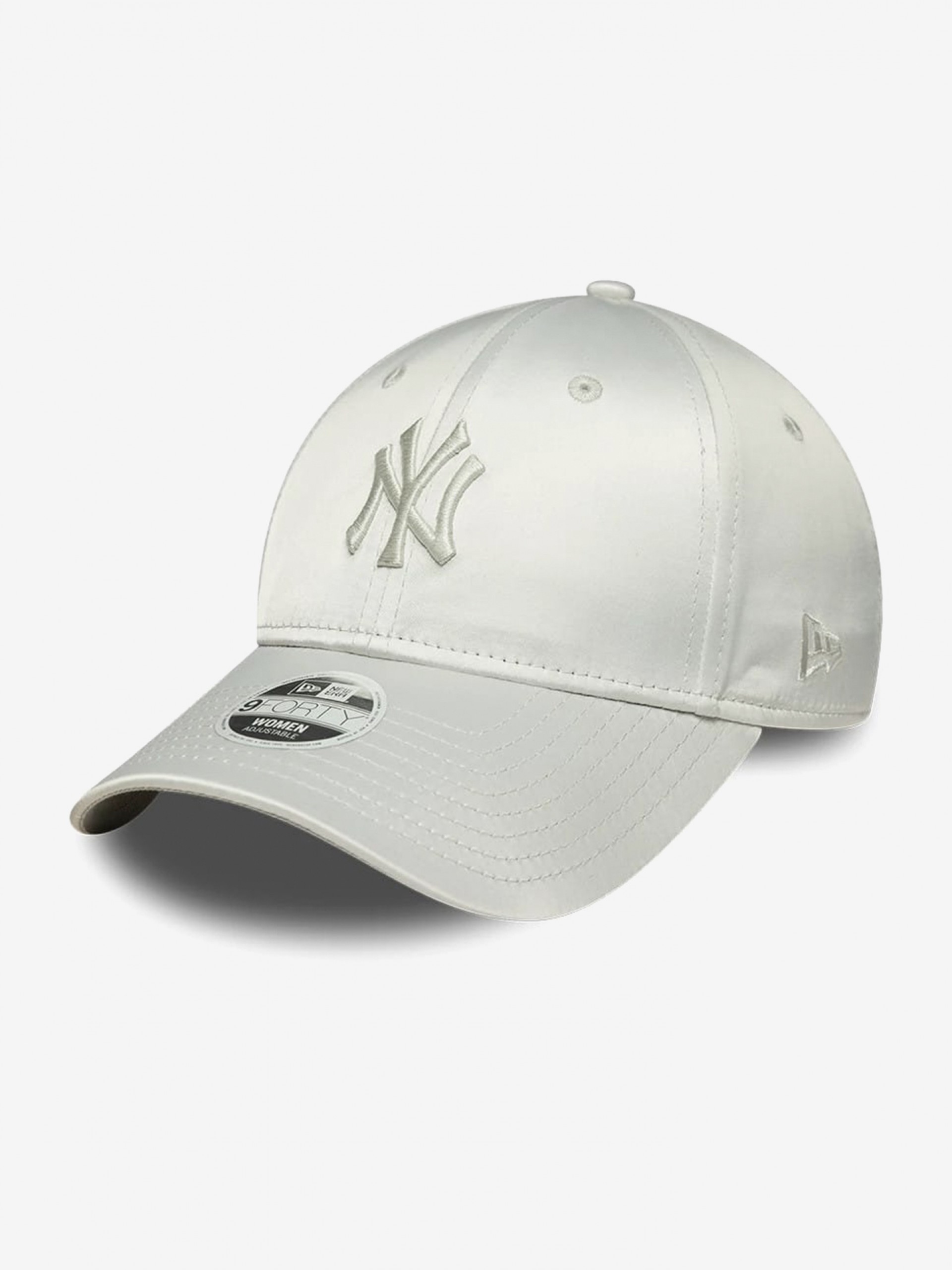 Boné New Era New York Yankees 9FORTY De Cetim Cinzento Para Mulher