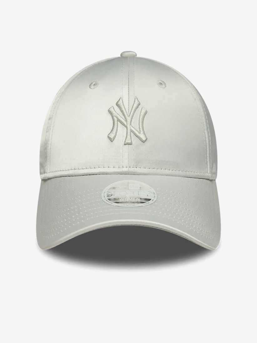 Bon� New Era New York Yankees 9FORTY De Cetim Cinzento Para Mulher