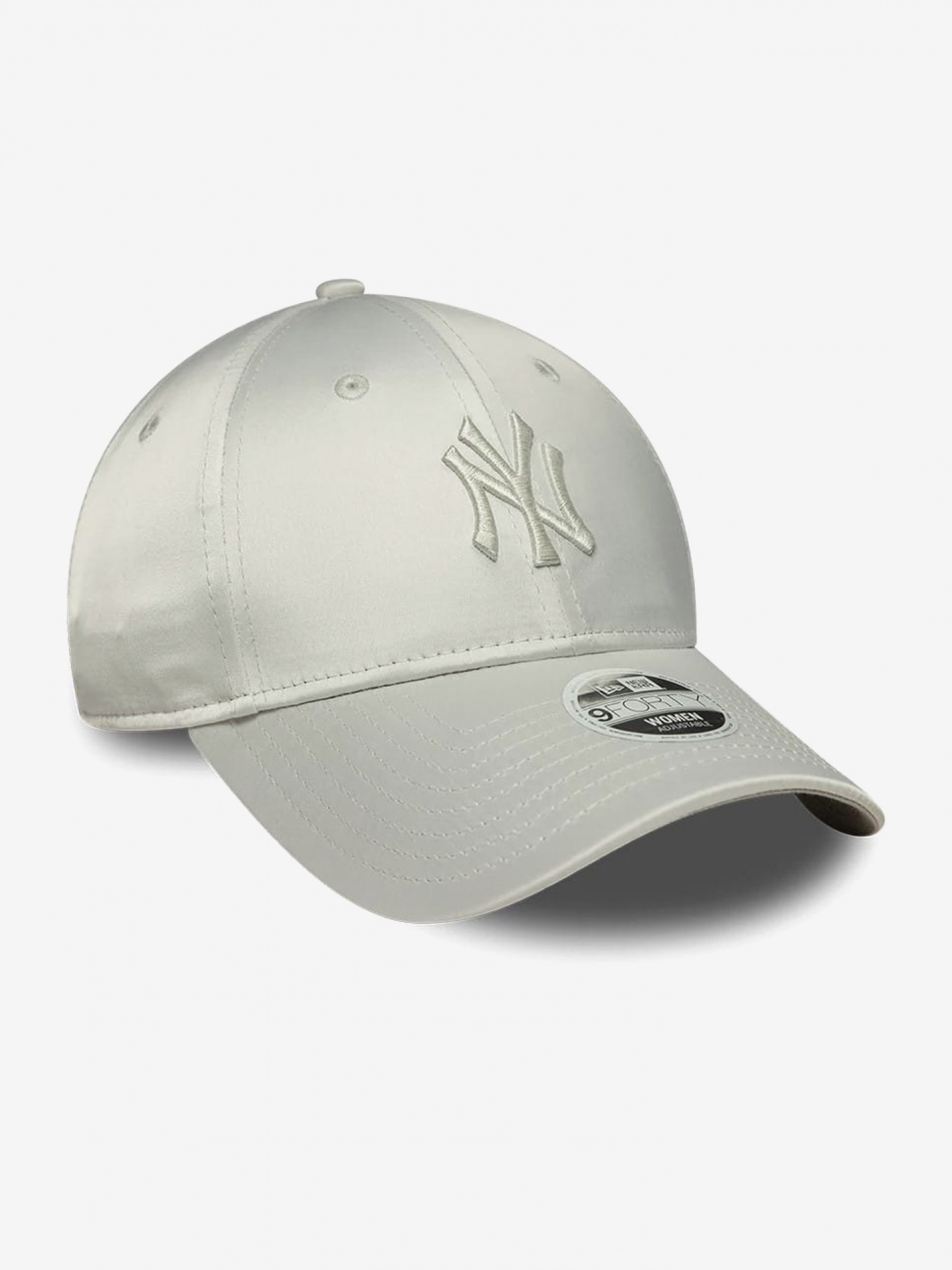 Boné New Era New York Yankees 9FORTY De Cetim Cinzento Para Mulher