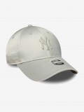 Bon� New Era New York Yankees 9FORTY De Cetim Cinzento Para Mulher