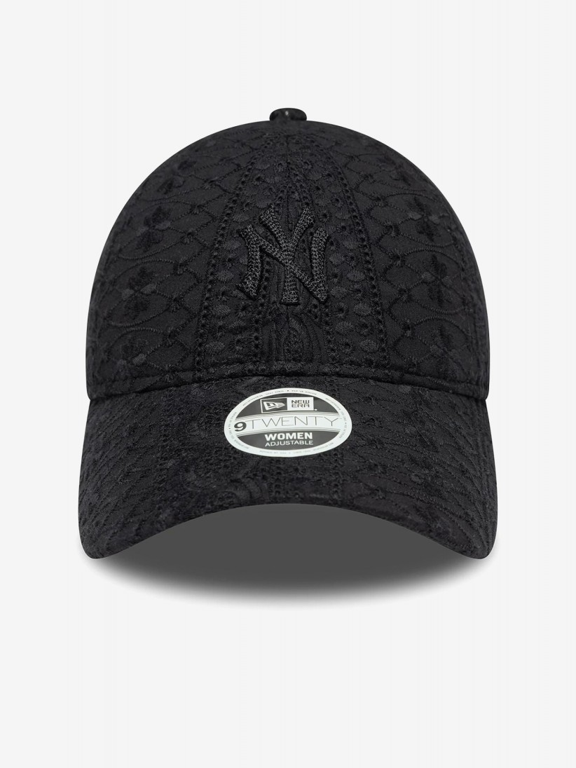 Boné New Era New York Yankees Broderie 9TWENTY Preto Para Mulher Boné New Era New York Yankees Broderie 9TWENTY Preto Para Mulher