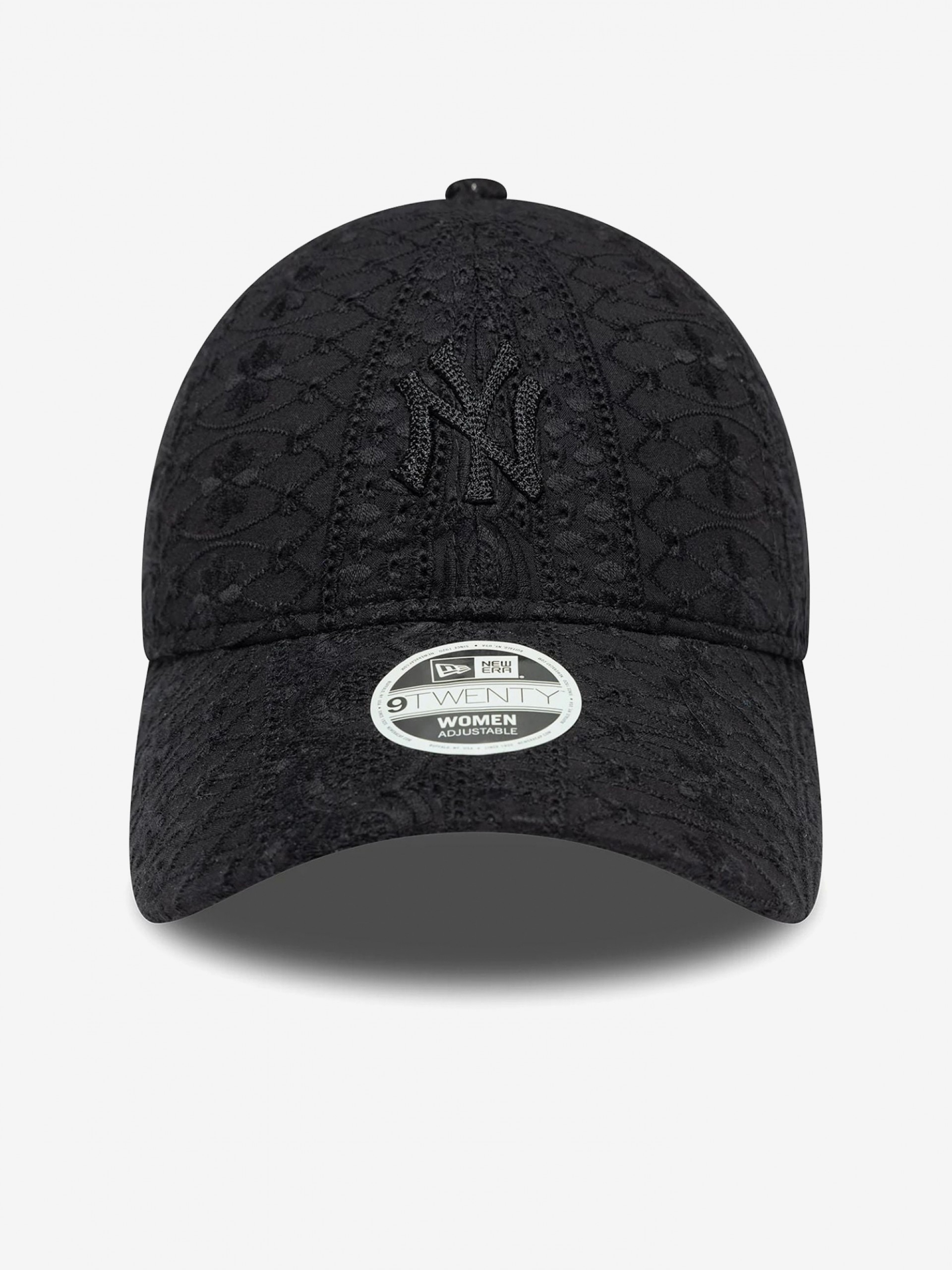 Boné New Era New York Yankees Broderie 9TWENTY Preto Para Mulher