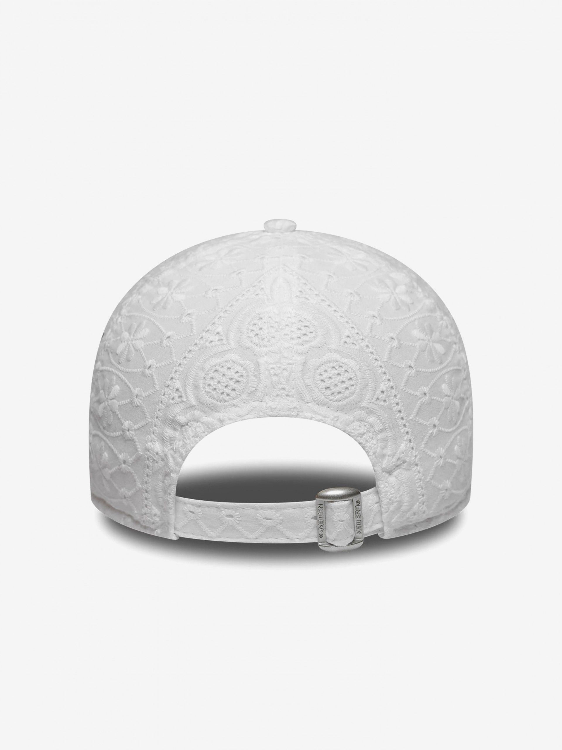 Boné New Era New York Yankees Broderie 9TWENTY Branco Para Mulher