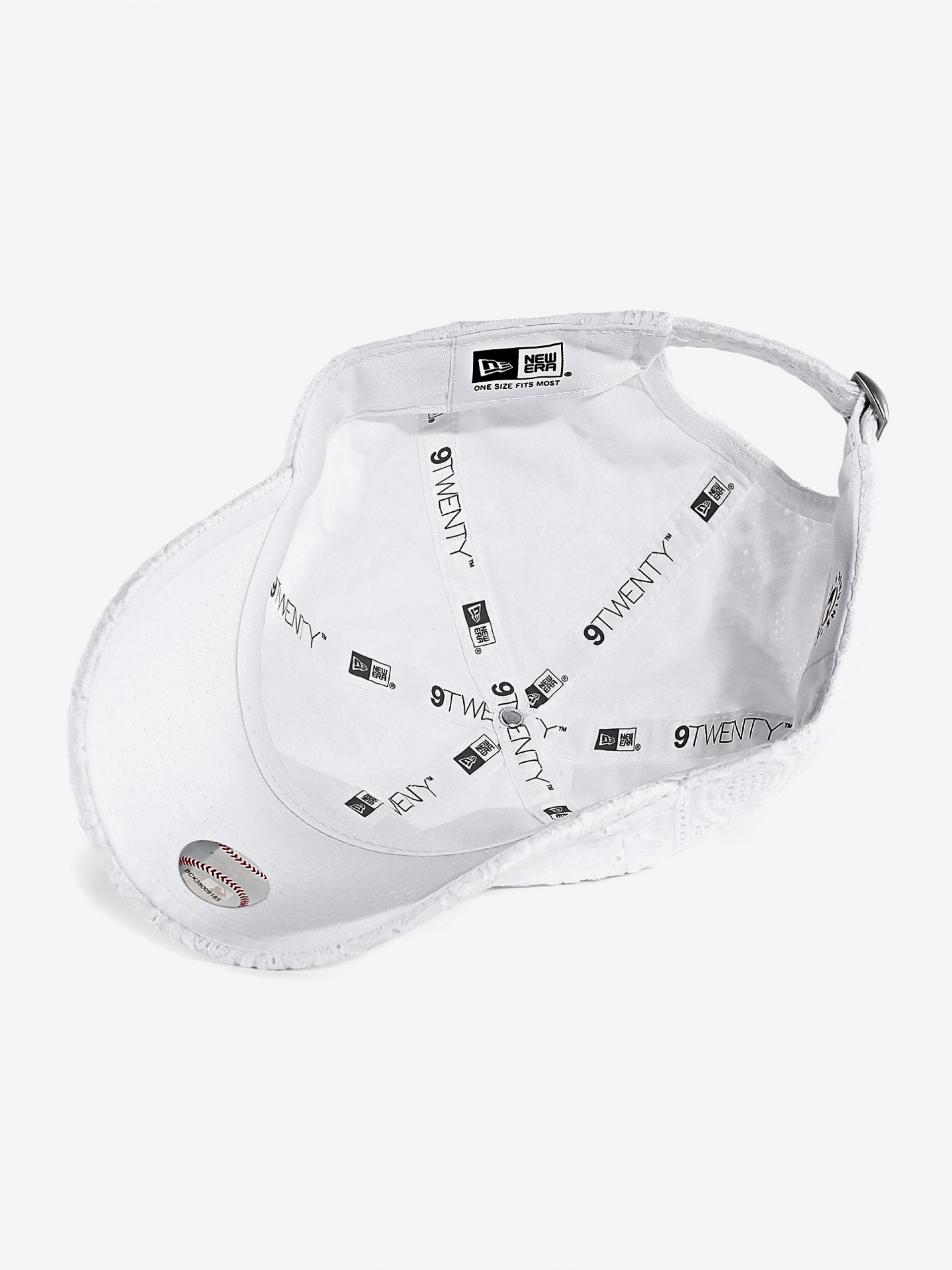 Boné New Era New York Yankees Broderie 9TWENTY Branco Para Mulher