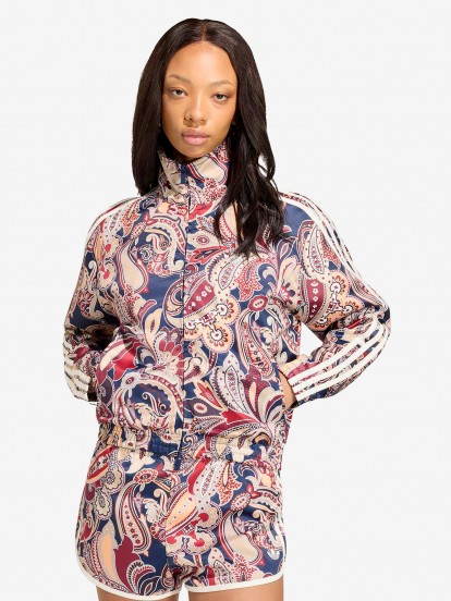 Chaqueta Adidas Liberty London Firebird De Sat�n Estampada W