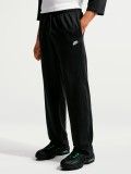 Nike Sportswear Club Knit Open-Hem Black Trousers For Men Nike Sportswear Club Knit Open-Hem Black Trousers For Men