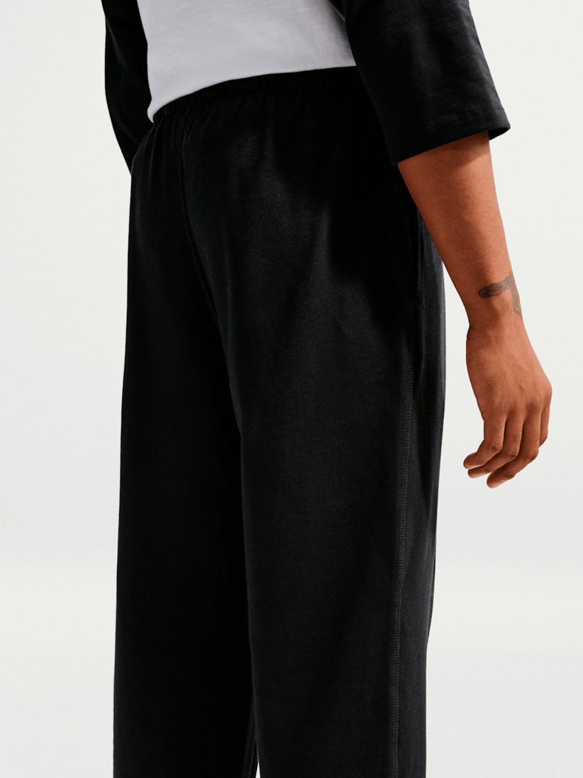 Nike Sportswear Club Knit Open-Hem Black Trousers For Men Nike Sportswear Club Knit Open-Hem Black Trousers For Men