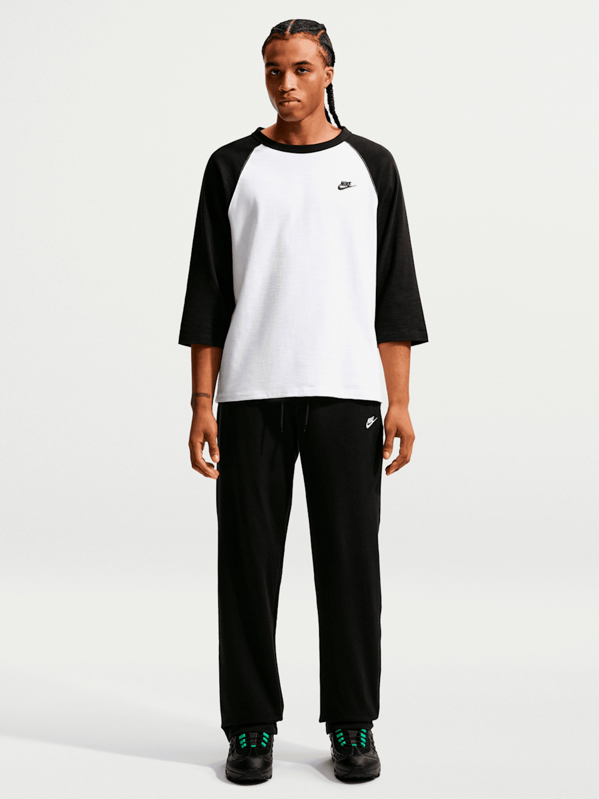 Pantalones Nike Sportswear Club Knit Open-Hem Negros Para Hombre