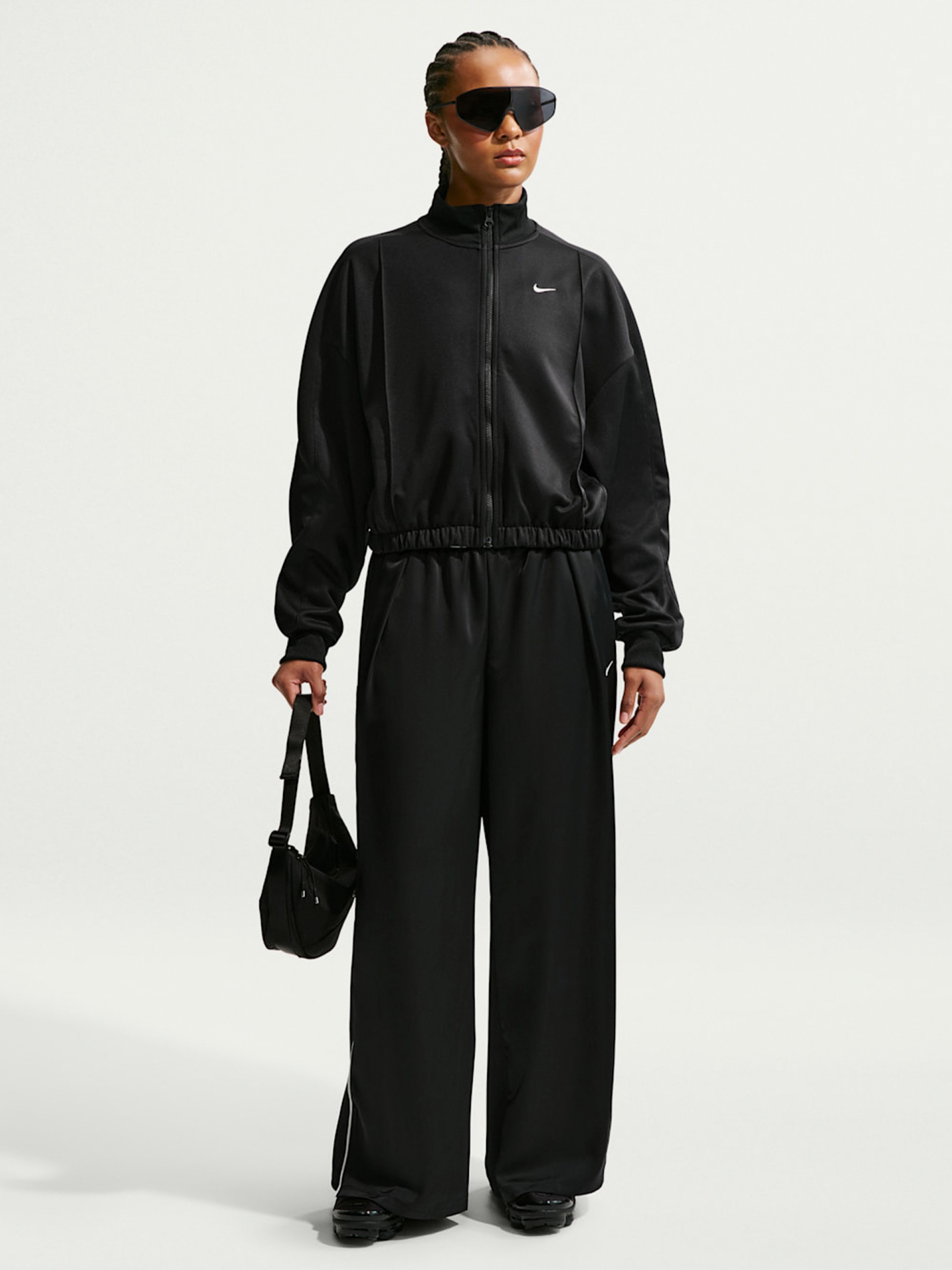Casaco Nike Sportswear Track Preto Para Mulher