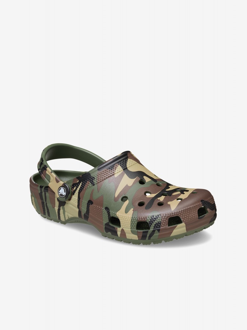Crocs Classic Clog Camouflage Pattern Sandals Crocs Classic Clog Camouflage Pattern Sandals