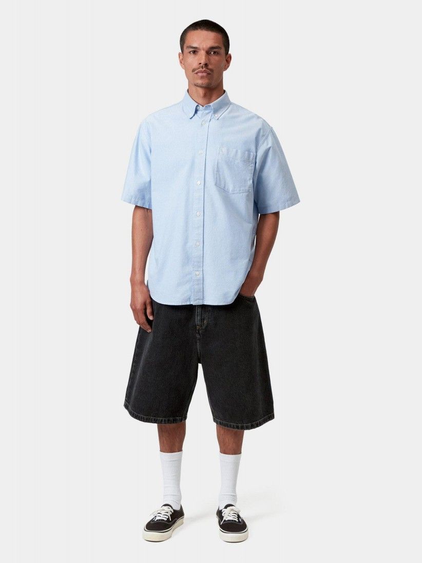 Carhartt WIP Brandon Black Denim Shorts Carhartt WIP Brandon Black Denim Shorts