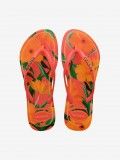 Havaianas Slim Tropical Orange Flip Flops Havaianas Slim Tropical Orange Flip Flops