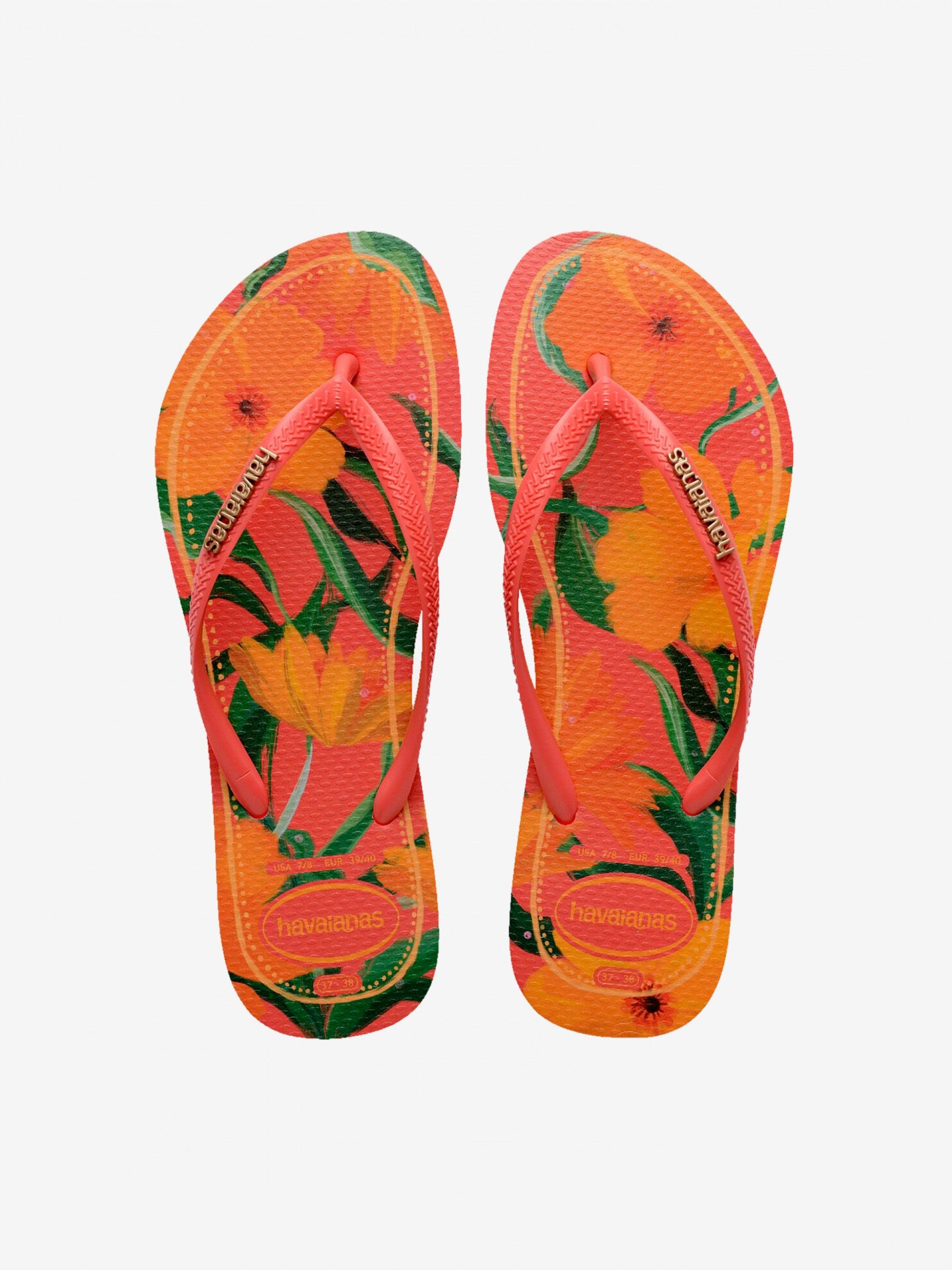 Havaianas Slim Tropical Orange Flip Flops