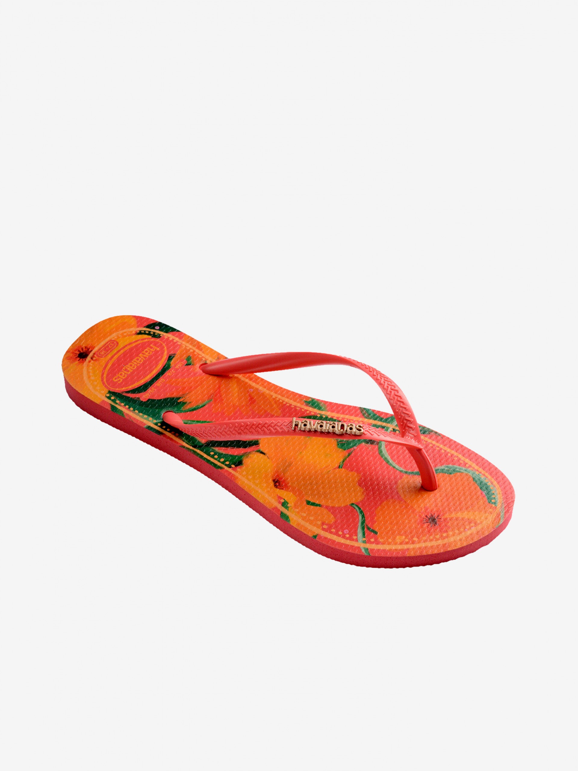 Havaianas Slim Tropical Orange Flip Flops
