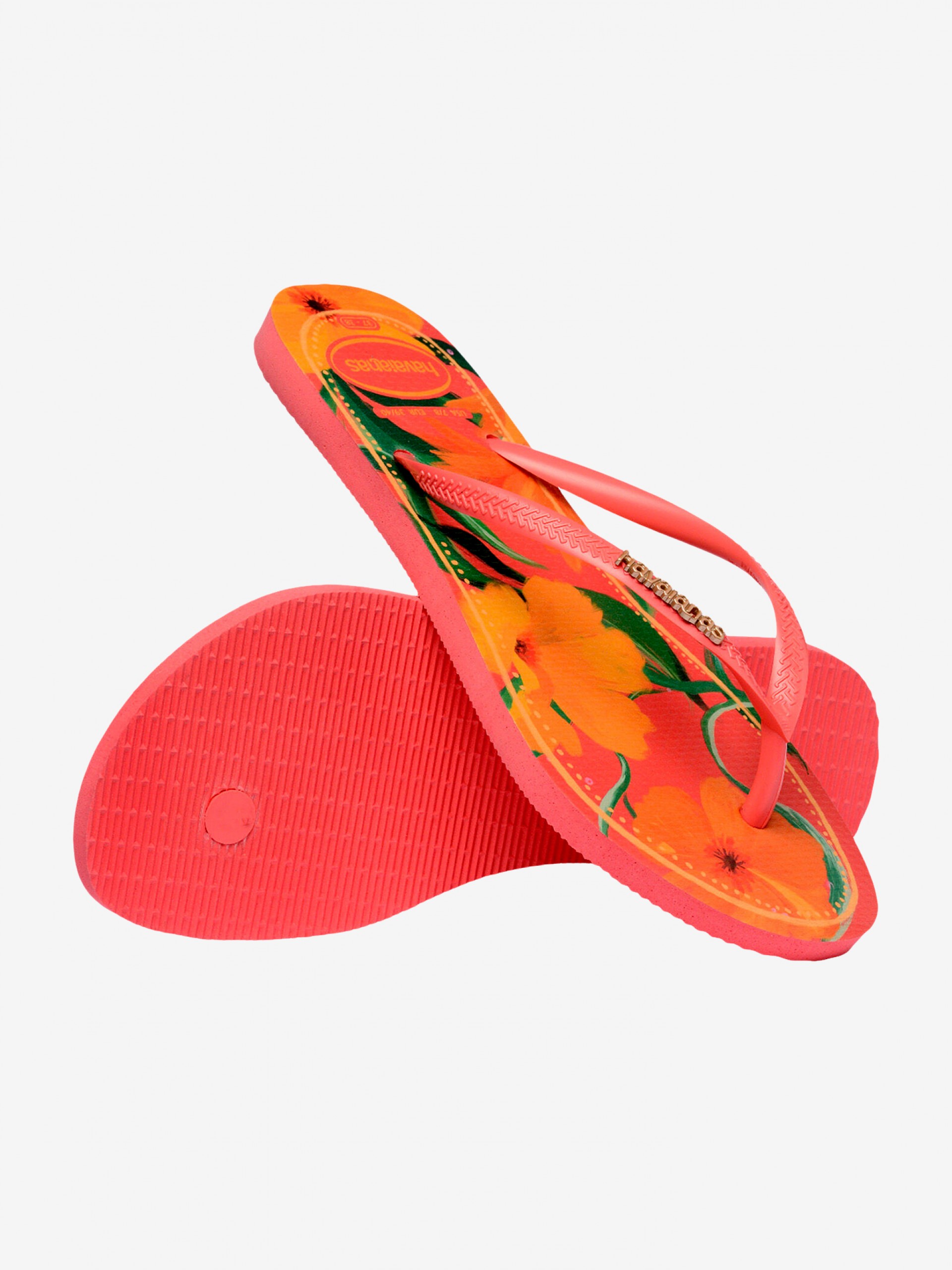 Havaianas Slim Tropical Orange Flip Flops