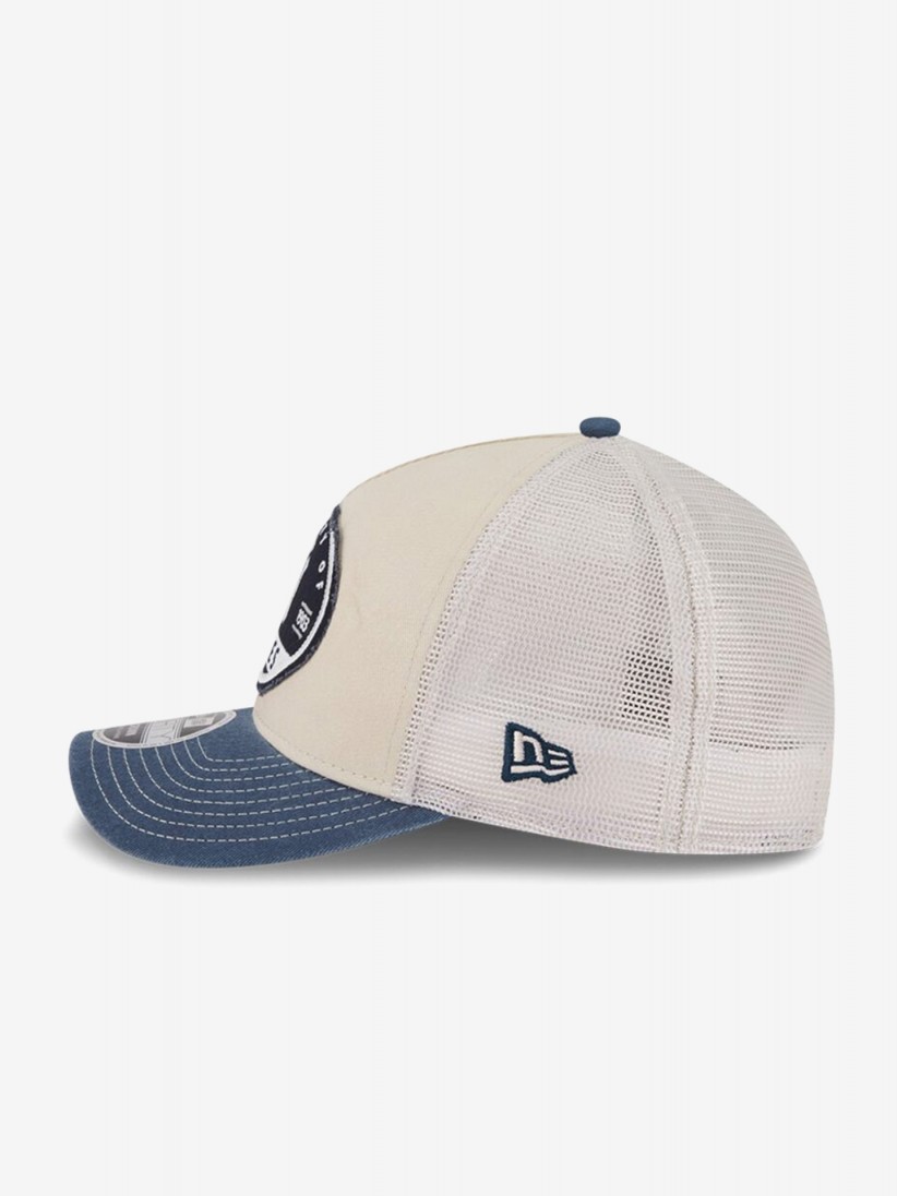 New Era New York Yankees 9FORTY M-Crown A-Frame Fray Beige and Blue Cap New Era New York Yankees 9FORTY M-Crown A-Frame Fray Beige and Blue Cap