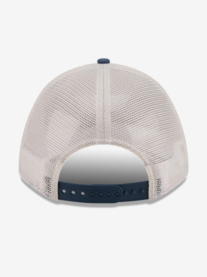 New Era New York Yankees 9FORTY M-Crown A-Frame Fray Beige and Blue Cap New Era New York Yankees 9FORTY M-Crown A-Frame Fray Beige and Blue Cap