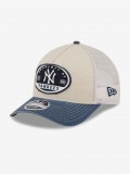 New Era New York Yankees 9FORTY M-Crown A-Frame Fray Beige and Blue Cap New Era New York Yankees 9FORTY M-Crown A-Frame Fray Beige and Blue Cap