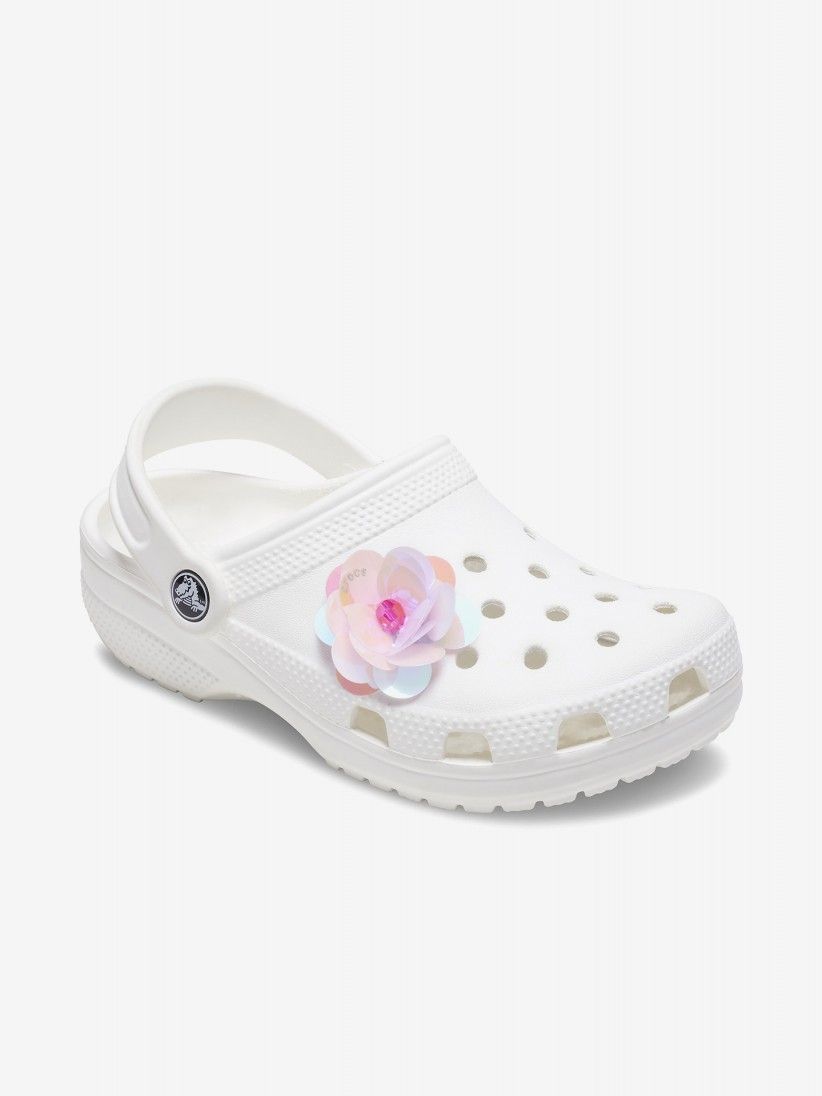 Pin Crocs Jibbitz Flor Rosa