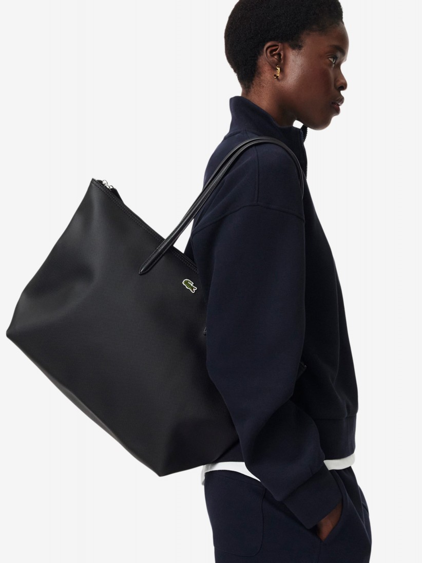 Bolso Tote Lacoste L.12.12 Concept Negro