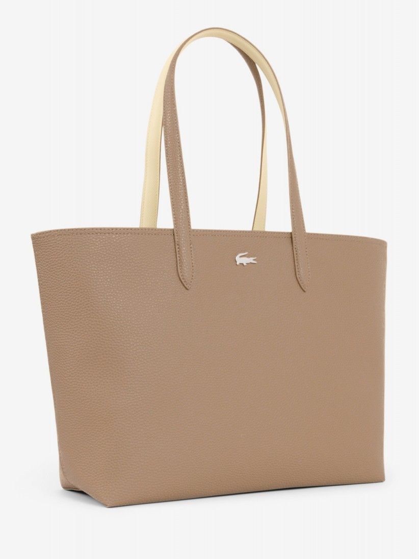 Lacoste Anna Zipped Beige Tote
