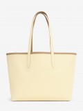 Bolso Tote Lacoste Anna Beige Reversible con Bolso Clutch