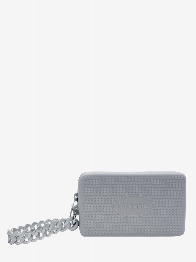 Mala Pequena Havaianas Chain II Chrome Cinzenta e Prateada Mala Pequena Havaianas Chain II Chrome Cinzenta e Prateada