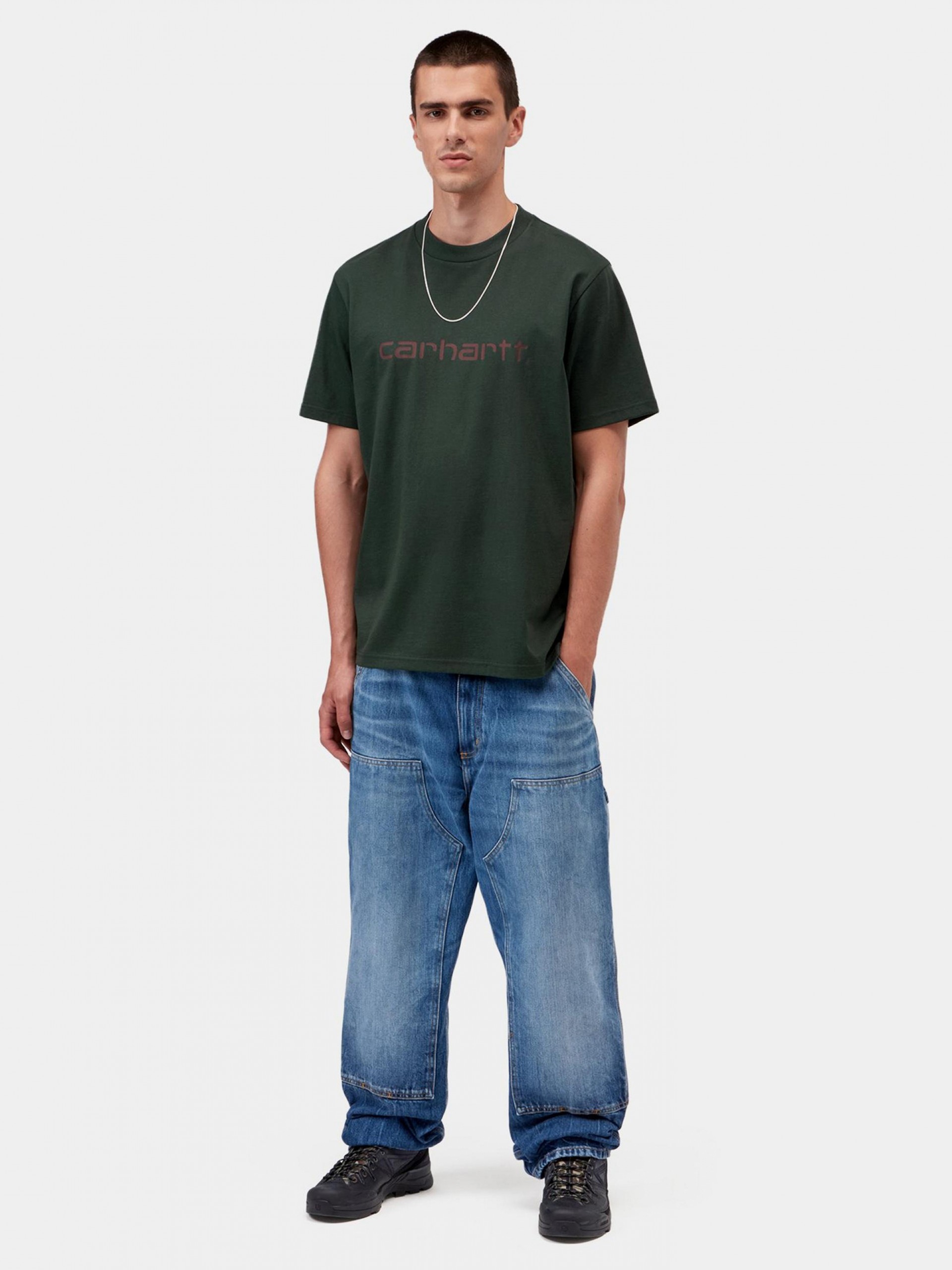 Carhartt WIP Script Green T-shirt