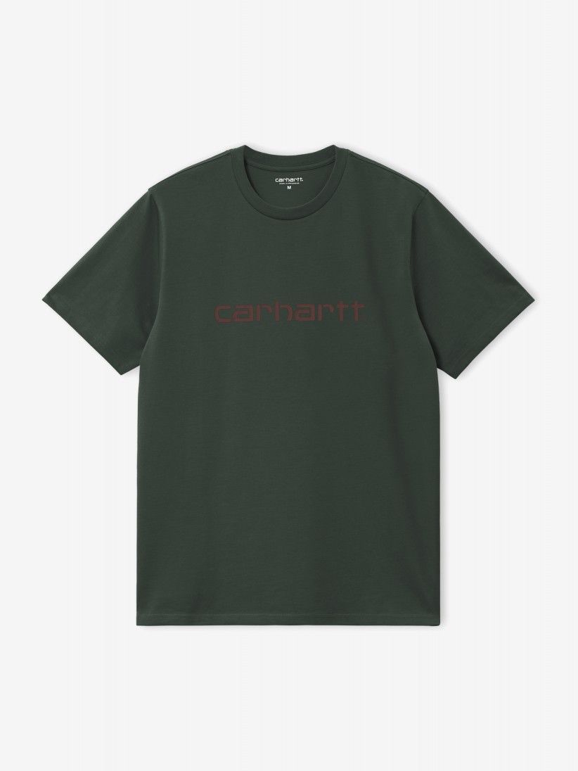 Camiseta Carhartt WIP Script Verde Camiseta Carhartt WIP Script Verde